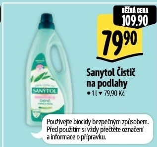 Dezinfekční univerzální čistič na podlahy Sanytol