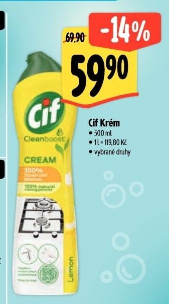 Krémový čistič Cif Cream
