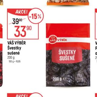 Váš Výběr Švestky sušené 200g