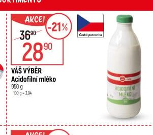 Váš Výběr Acidofilní mléko 950 g