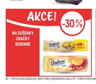 Sušenky značky Rodinné