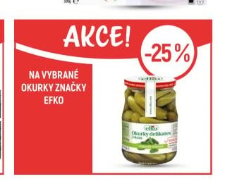 Okurky značky Efko