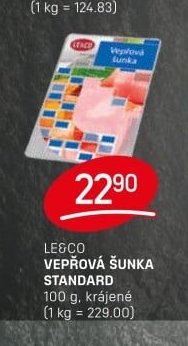 LE&CO VEPŘOVÁ ŠUNKA STANDARD