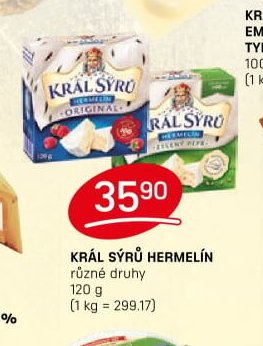 Král sýrů Hermelín