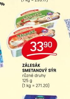 Zálesák smetanový sýr