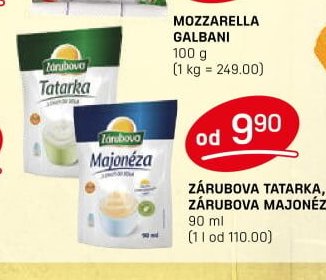 Zářubova tatarka, Zářubova majonéza
