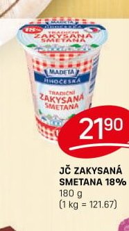 JČ ZAKYSANÁ SMETANA 18%
