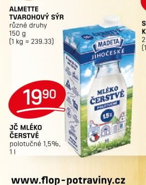 JČ MLÉKO ČERSTVÉ