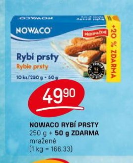 Nowaco rybí prsty