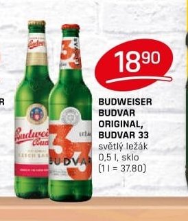 BUDWEISER BUDVAR ORIGINAL, BUDVAR 33