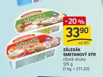 ZÁLESÁK SMETANOVÝ SÝR
