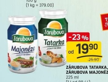 ZÁRUBOVA TATARKA, ZÁRUBOVA MAJONÉZA
