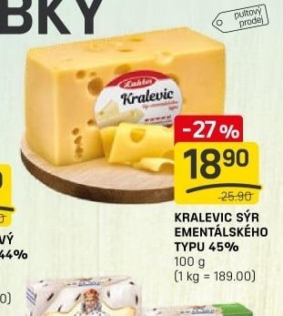 KRALEVIC SÝR EMENTÁLSKÉHO TYPU