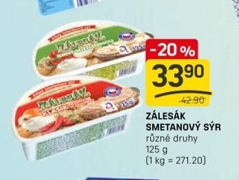 ZÁLESÁK SMETANOVÝ SÝR