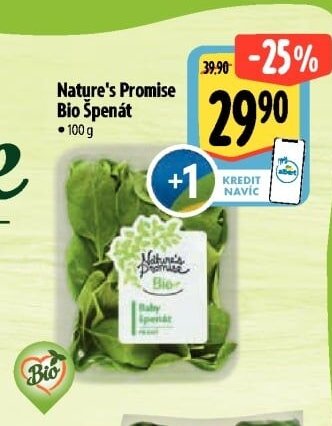 Nature's Promise Bio Špenát - Albert akcniletaky.com