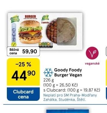 Goody Foody Burger Vegan