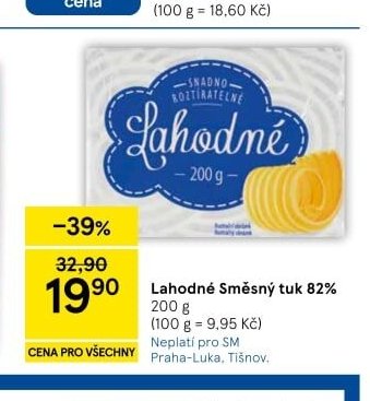 Lahodné Směsný tuk 82%