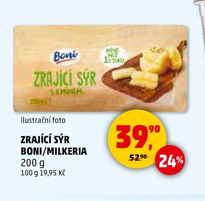 Zrající sýr Boni/Milkeria 200g