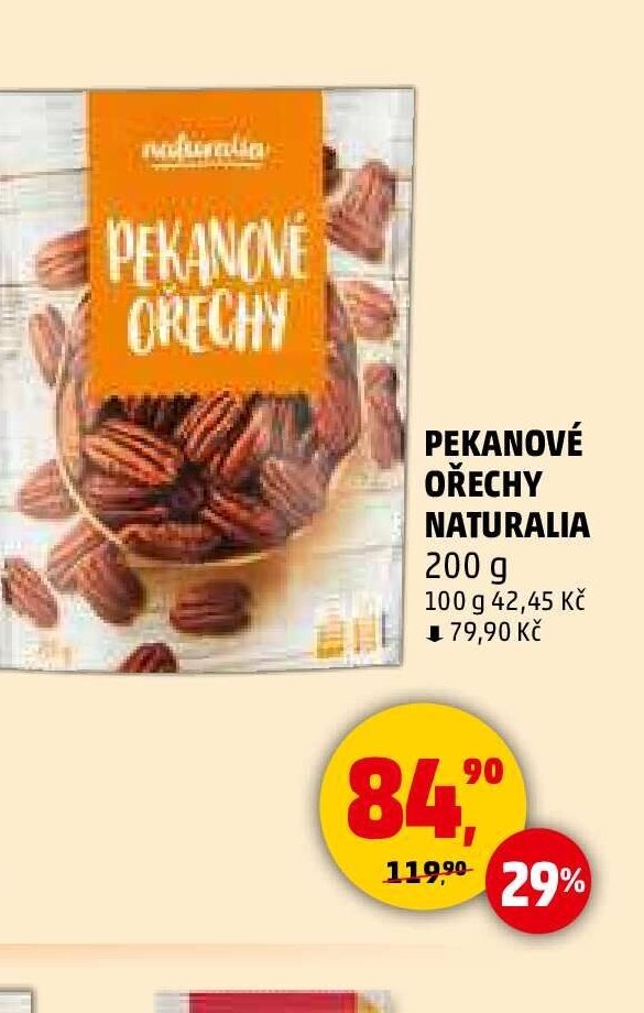 PEKANOVÉ OŘECHY NATURALIA 200 g