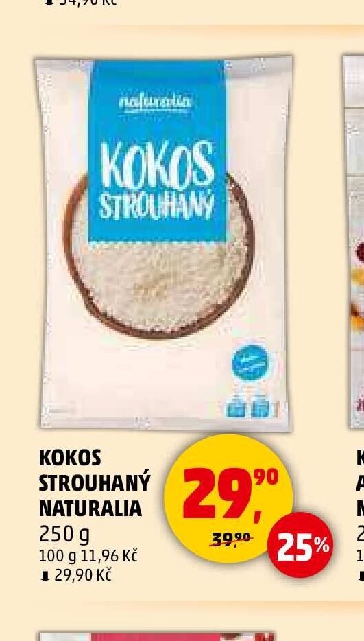 KOKOS STROUHANÝ NATURALIA 250 g