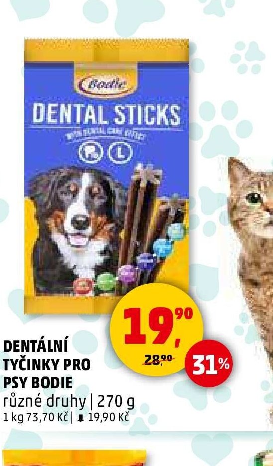 DENTÁLNÍ TYČINKY PRO PSY BODIE