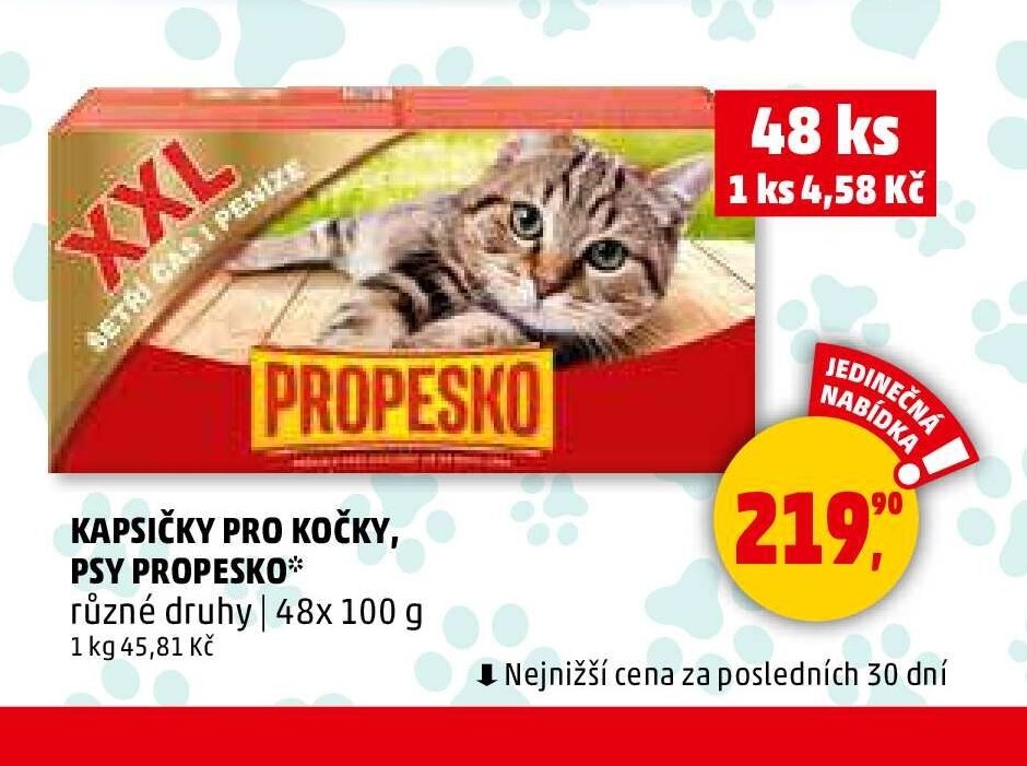 KAPSIČKY PRO KOČKY, PSY PROPESKO