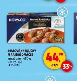 Masové knedlíčky v rajské omáčce mražené