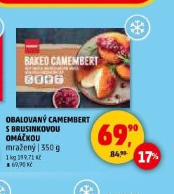 Obalovaný camembert s brusinkovou omáčkou mražený
