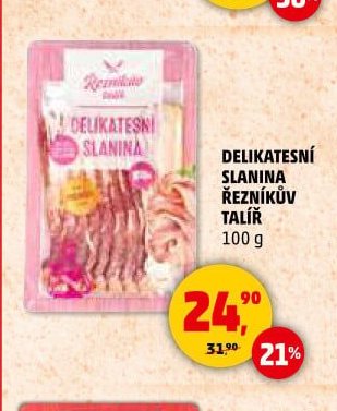 DELIKATESNÍ SLANINA ŘEZNÍKŮV TALÍŘ