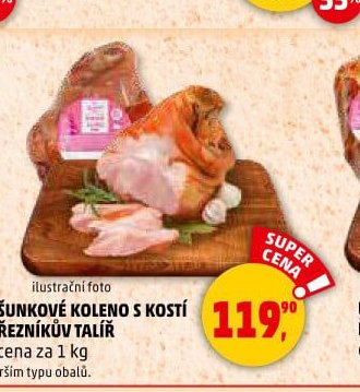 ŠUNKOVÉ KOLENO S KOSTÍ ŘEZNÍKŮV TALÍŘ