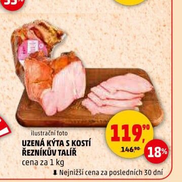 UZENÁ KÝTA S KOSTÍ ŘEZNÍKŮV TALÍŘ