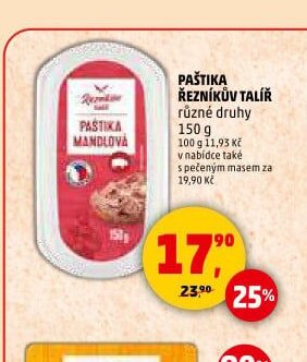PAŠTIKA ŘEZNÍKŮV TALÍŘ