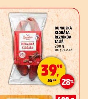 DUNAJSKÁ KLOBÁSA ŘEZNÍKŮV TALÍŘ