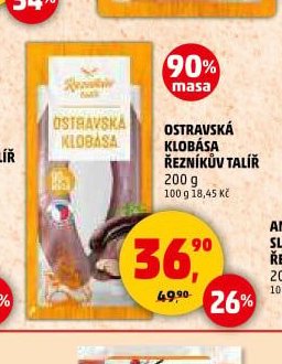 OSTRAVSKÁ KLOBÁSA ŘEZNÍKŮV TALÍŘ