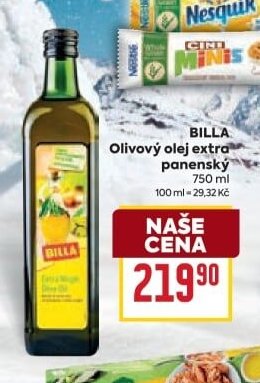 BILLA Olivový olej extra panenský