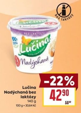 Lučina Nadýchaná bez laktózy 140 g