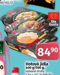Hotová jídla Dle Gusta
