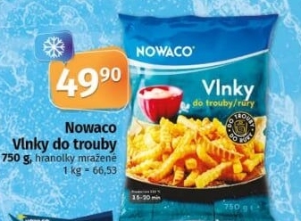 Hranolky vlnky mražené Nowaco
