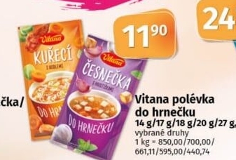 Instantní polévka do hrnečku Vitana