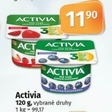Jogurt ochucený Activia Danone
