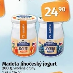 Jogurt ochucený jihočeský tradičníMadeta