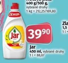 Prostředek na nádobí Jar