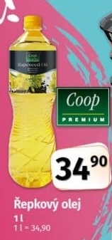 Řepkový olej Coop Premium