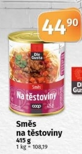 Směs na těstoviny Dle Gusta