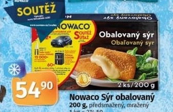 Sýr obalovaný mražený Nowaco