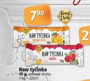 Tyčinka Raw Nový den