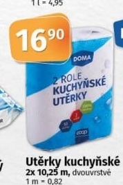 Utěrky kuchyňské 2vrstvé Doma