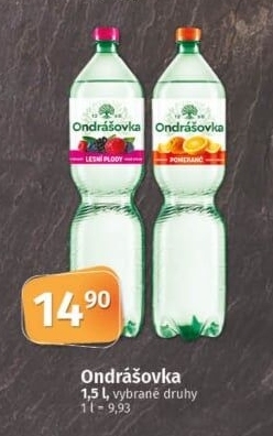 Voda ochucená Ondrášovka