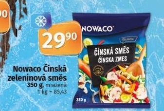 Zeleninová čínská směs mražená Nowaco