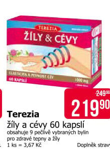 Doplněk stravy na žíly a cévy Terezia